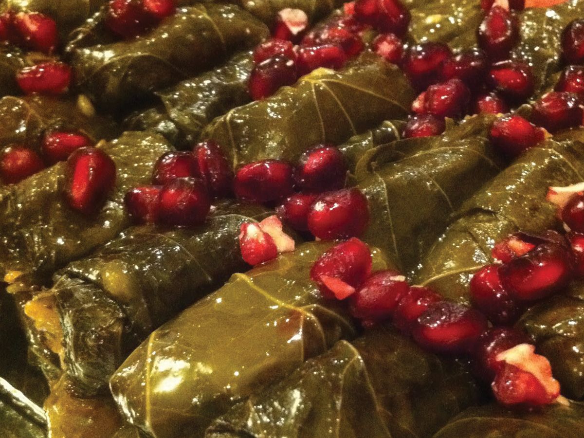 Pomegranate Molasses Grape Leaves
