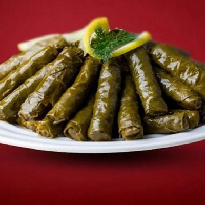طاجن ورق عنب سادة