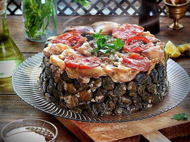 Grape Leaves With Veals Leg
