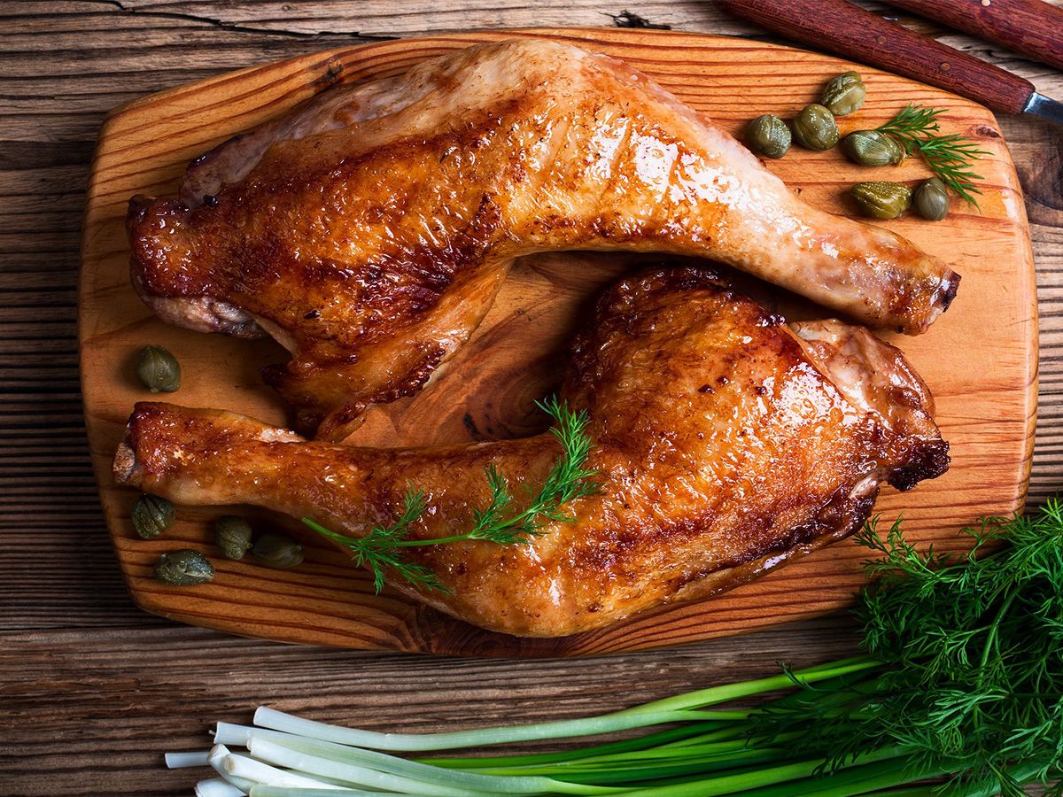 Grilled chicken thigh