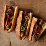 Grilled Oriental Sausage Sandwich