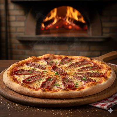 Corned Beef Italian Pizza