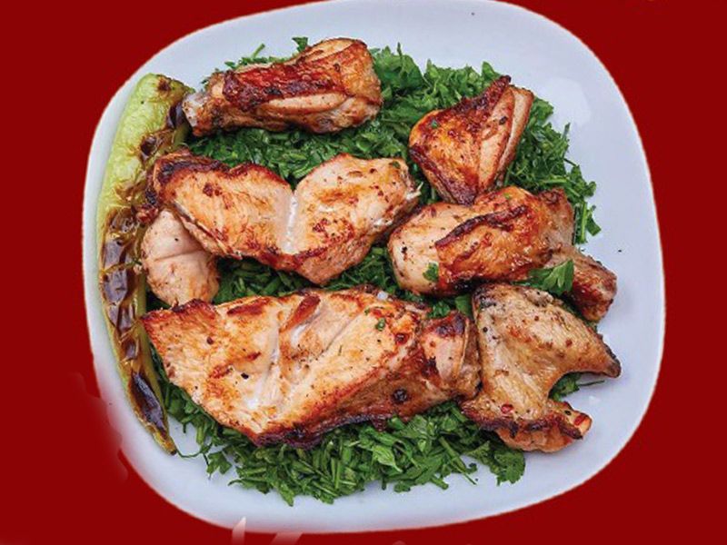 Half Chicken Shish Pieces Meal