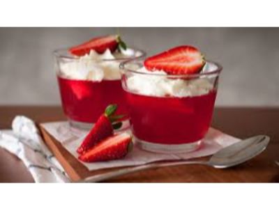 Jelly with cream