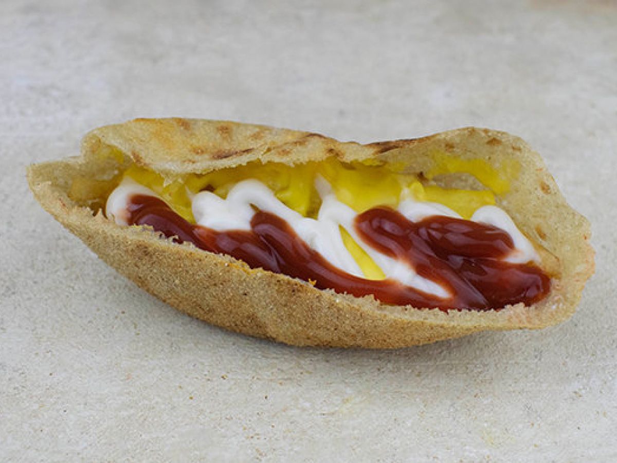Ketchup Potatoes Sandwich