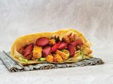 Chicken Pane With Sausage Crepe