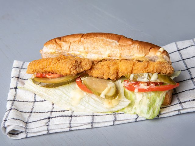 Spicy Chicken Strips Sandwich