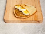 Falafel With Boiled Eggs Sandwich
