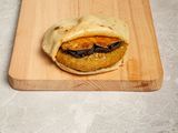 Falafel With Eggplant Sandwich