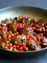 Chicken Liver With Pomegranate Molasses