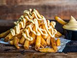 French Fries With Mozzarella Cheese