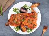 Quarter Charcoal Grilled Chicken Breast With Rice