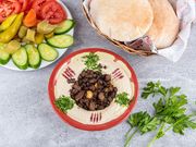 حمص مع لحم ضأن