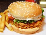 Chicken burger meal