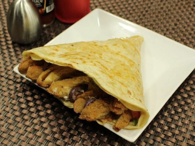Beef Burger With Cheese Crepe Offer