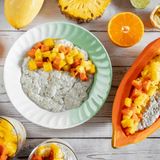 Chia Coconut Pudding With Fruits