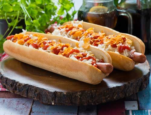 BBQ Hot Dog Sandwich