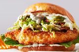 Golden Fried Burger Sandwich
