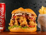 Chicken And Smoked Beef With Mushroom Sandwich