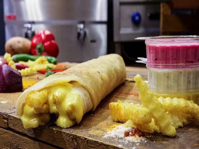 Crinkle Potato Sandwich