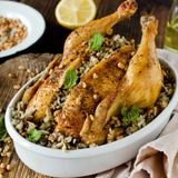 1/4 Chicken With Cabbage Mahshi Meal