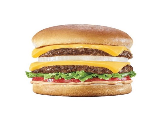 Double Beef Burger With Double Cheese Sandwich