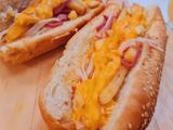 French Fries With Mozzarella Cheese Sandwich