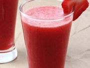 عصير فراولة طازج