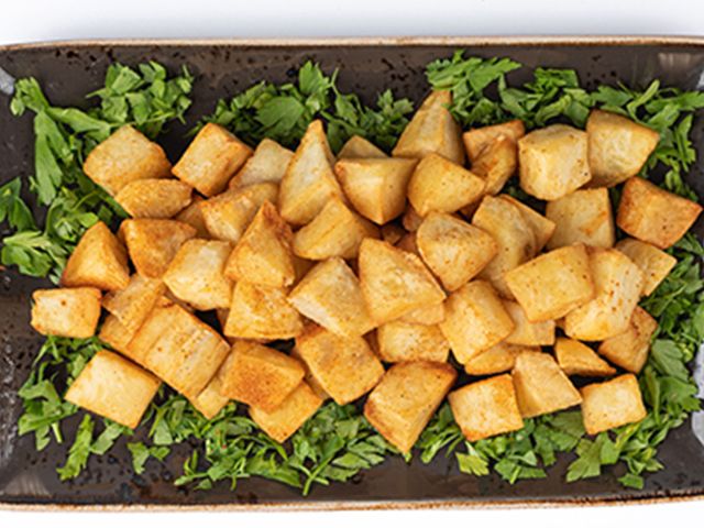 Fried Potato Cubes