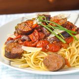 Alexandrian Sausage pasta