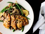 Meat Piccata With Mushroom Meal
