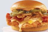 Chicken Burger With Jalapeno Sandwich
