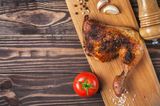 Quarter grilled chicken thigh
