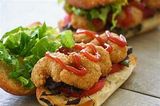 Shrimp Baladi Bread Sandwich