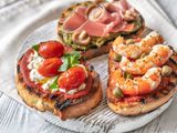 Shrimp With Mozzarella Cheese Sandwich