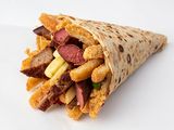 Mix Liver And Kofta Crepe
