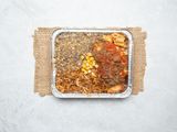 Mix Meat With Koshary Casserole