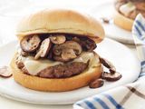 Beef Burger With Mushroom Sandwich