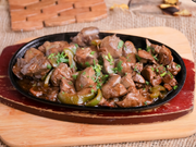 كبدة دجاج طازجة مع دبس الرمان