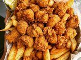 Crinkle Fries Potato With Chicken Zinger Popcorn