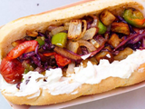Fajita Hot Dog Sandwich
