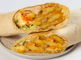 French Fries Saj Sandwich
