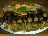 محشي باذنجان مع فلفل و كوسة