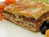 صينية رقاق مع لحم مفروم