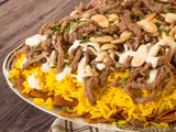 فتة شاورما لحم