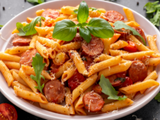 Hot Dog Pasta With Red Sauce