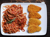 Chicken Pane With Pasta