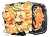 Seafood Pasta with White Sauce Meal