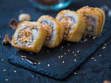Fried Ura Salmon Roll
