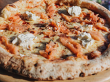 Salmon Philadelphia Pizza